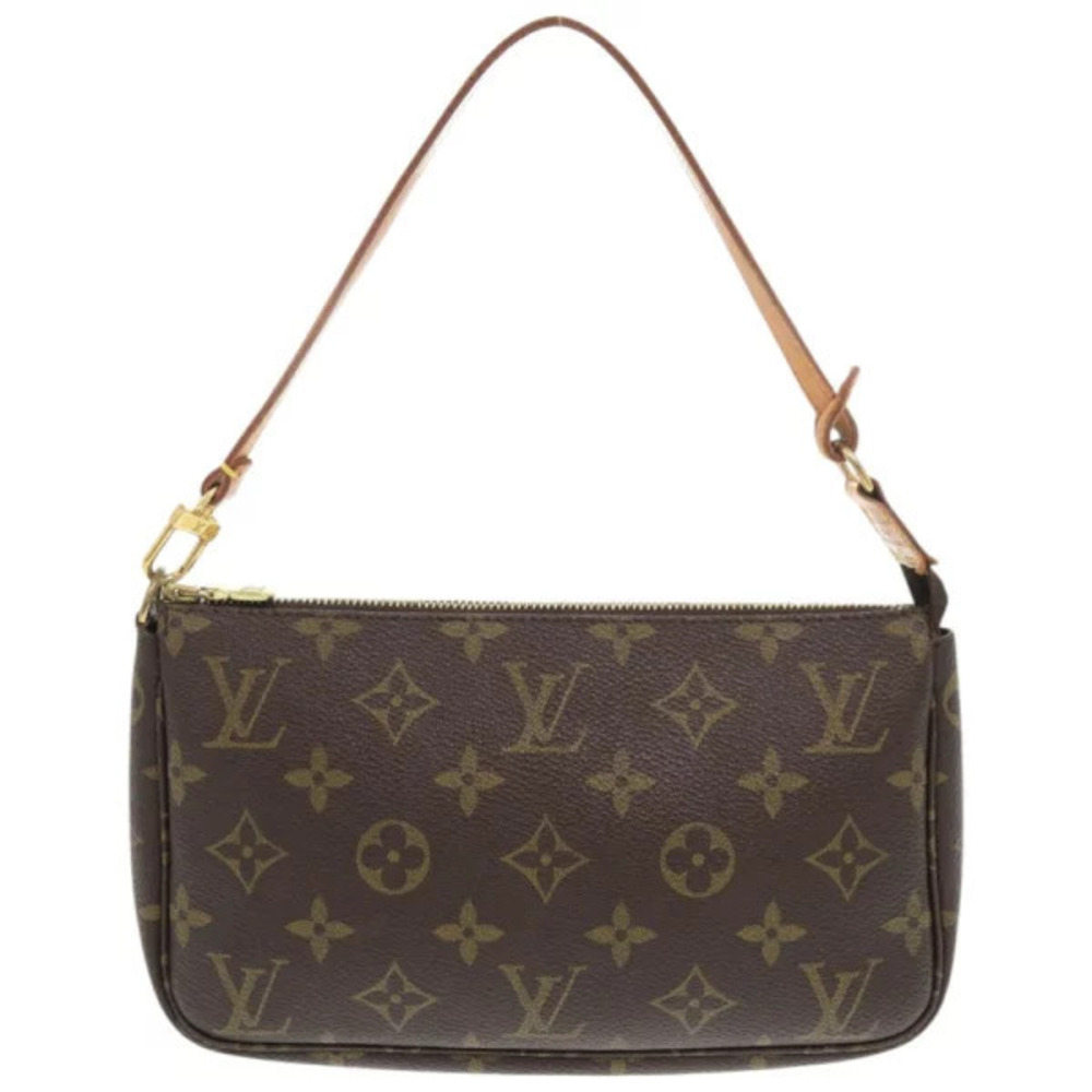Louis Vuitton Pochette Accessoires Monogram Brown Pouch Clutch LV
